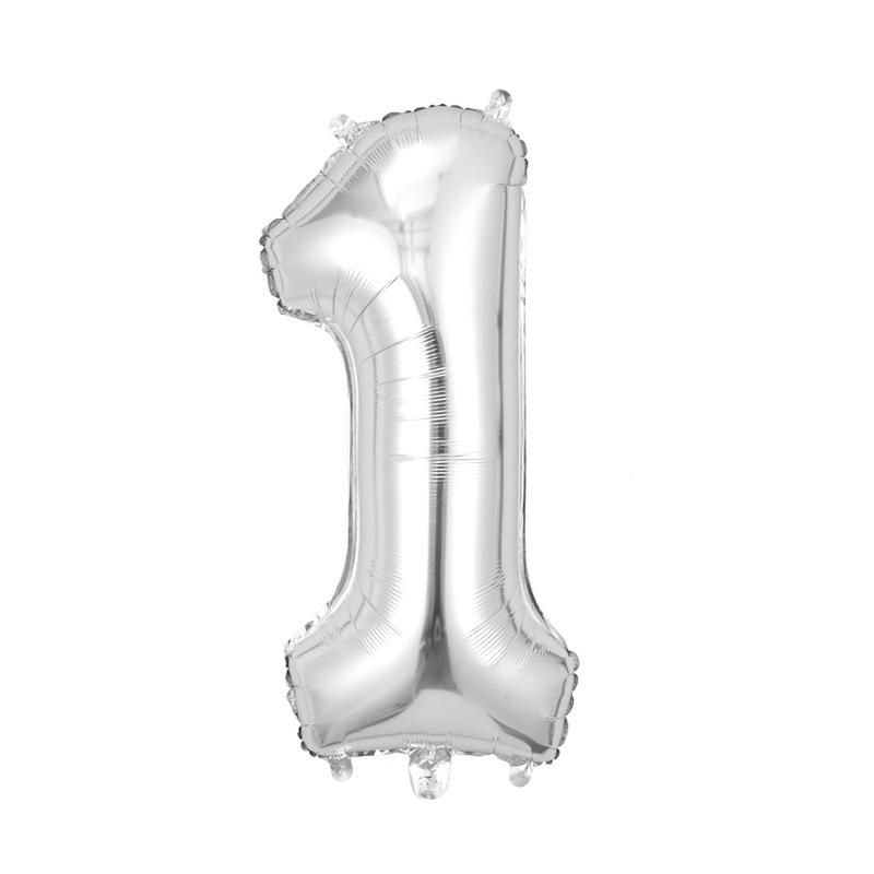 32-Inch Digital Balloons Numbers 0-9 Birthday Par Decoration Wedding Ceremony Room Arrangement Festival Celebration Supplies