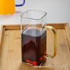 Heat-Resistant Square Borosilicate Glass Cup for Tea and Cold Drinks with Handle