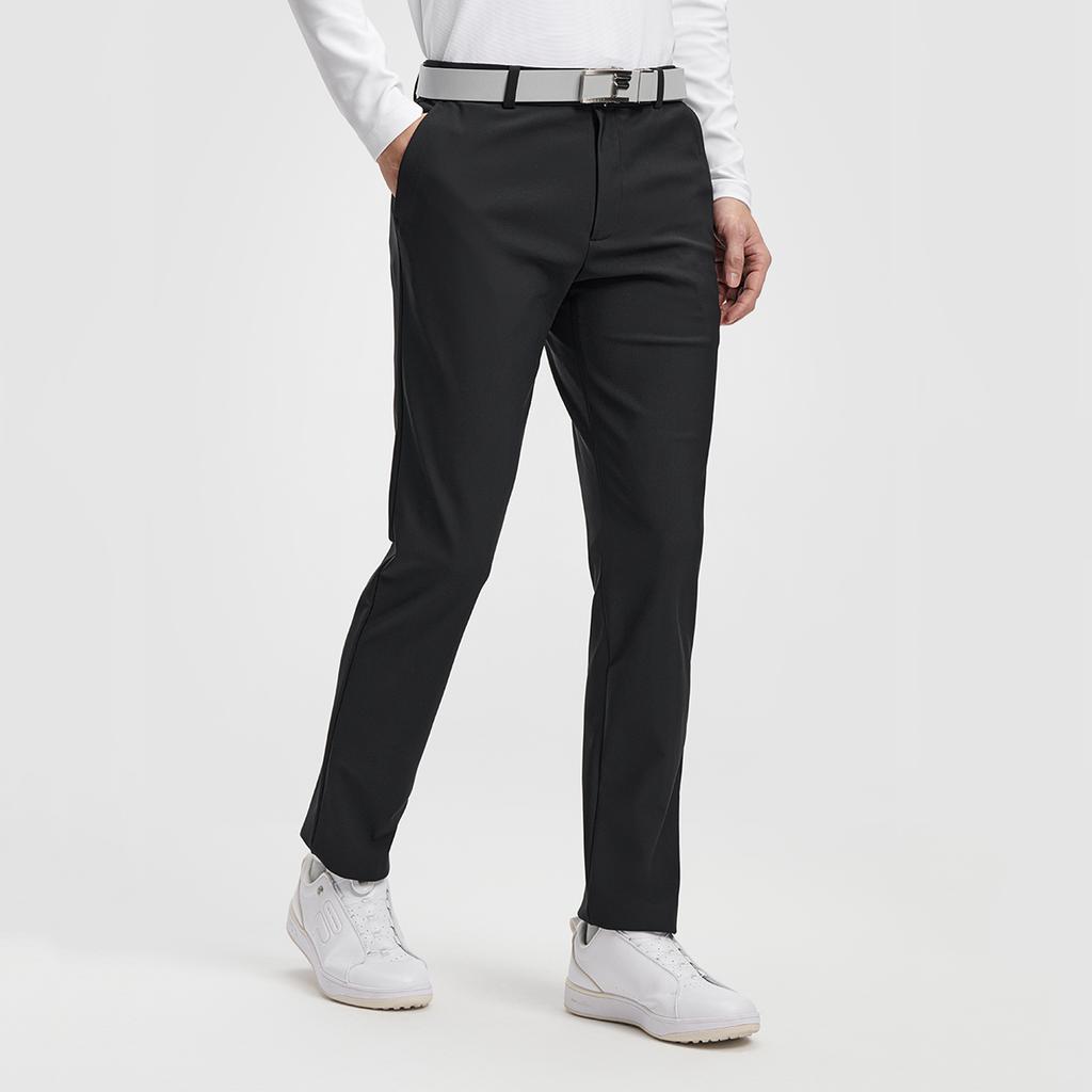 FILA Fleece Lined Warm Simple Comfortable Stylish Golf Versatile Straight Leg Knit Casual Pants Men bottoms A11M615603F-BK