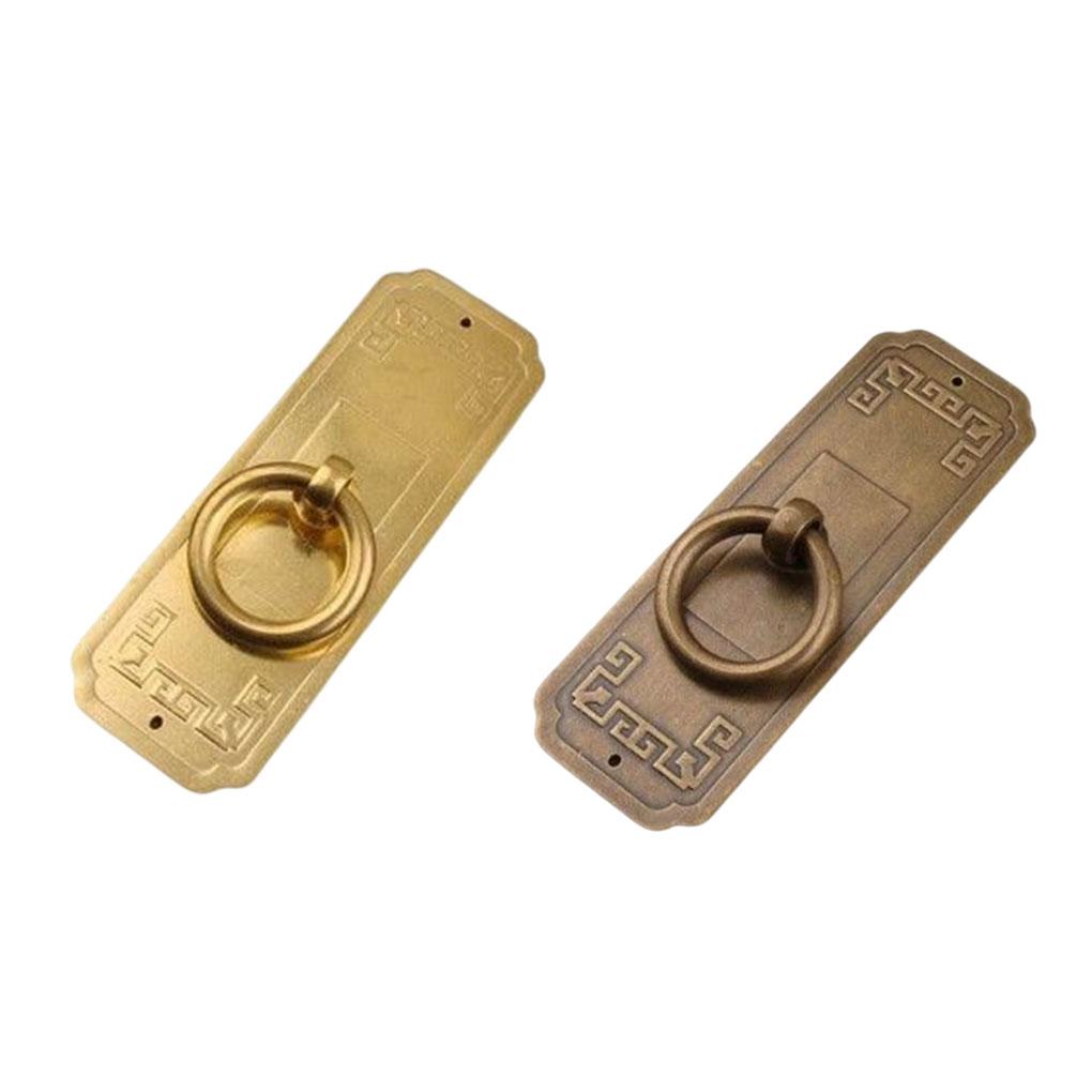Brass Cabinet Handle Single Hole Chinese Style Indoor Home Bedroom Drawer Wardrobe Door Closet Pull Knob Furniture Hardware