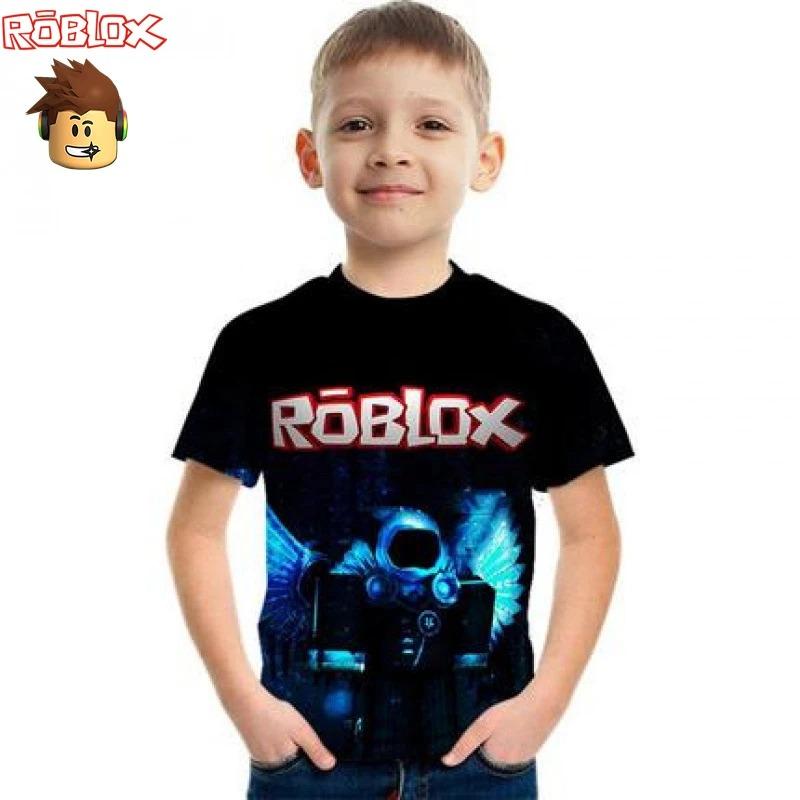 Summer Children Roblox Game Print Tee Boys Clothes Girls Anime