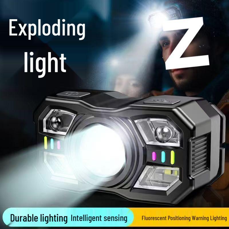 Rechargeable Headlamp for Night Fishing - Super Bright, Lightweight, Long Battery Life, High Beam