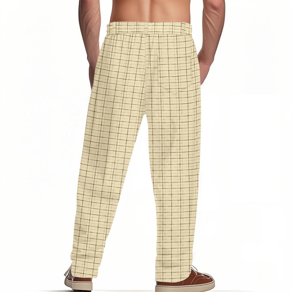 Men'S Pants Beach Pants Solid Color Comfortable Breathable Casual Daily Vacation Pants