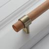 Wood Handles For Furniture Cabinet Pulls And Modern Black Kitchen Doors Drawer Kids Gold Adjustable Knobs 96-160mm