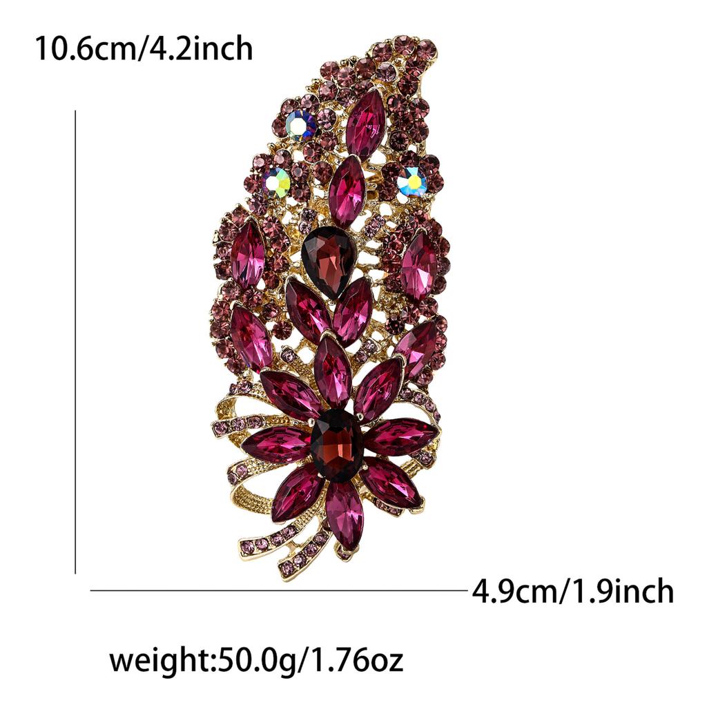 Creative Exquisite Alloy Full Diamond Glass Brošňa Špičkový dámsky oblek Kabát Corsage Šperky