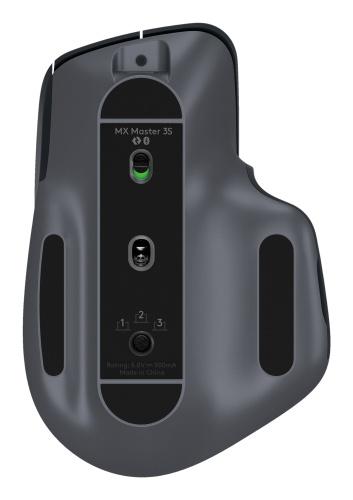 Logitech MX Master 3S Wireless Mouse RF Wireless + Bluetooth, 8000 DPI, Graphite