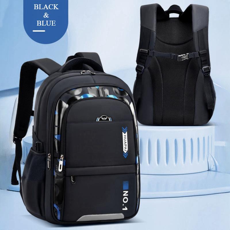 Trendiger mehrschichtiger Grundschulranzen mit hoher Kapazität für Mittelschüler der 3.-6.-9. Klasse, Büchertasche, leichter wissenschaftlicher Kinderrucksack mit Wirbelsäulenschutz