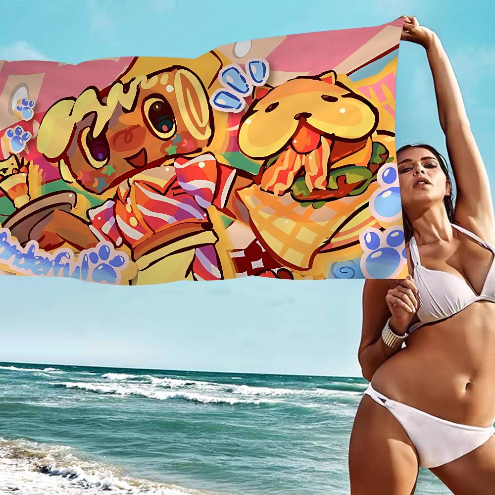D-Dandys WorldS Cartoon Badetuch Mikrofaser Weich Wasserabsorbierend Atmungsaktiv Für Mädchen Kinder Dekorative Cartoon Strandtuch