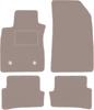 Dywaniki welurowe w kolorze beżowym: Renault Clio III grandtour, kombi, hatchback (2005-2012)