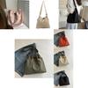 Stylish Street Trend Canvas Bucket Bag For Women 2024 Fashionable Large Capacity