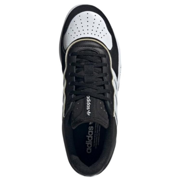 Adidas Originals Courtic Non-Slip Durable Low-Top Skate Shoes Unisex Sneakers Black White JI2555