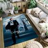 Iconic Gun Logo Design Carpet Doormat Printing Room Protective Pad Dormitory Decoration