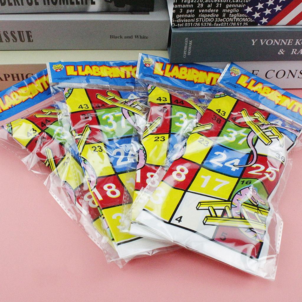 Folding Snake Ladder Funny Toy Portable DIY Desktop Student Educational Gift Funny Family Party Games Toys Kit for Kids