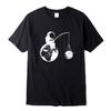 Summer Casual Men High Quality T-shirt 100%cotton Loose Funny Design Astronaut Printing for Men Top Cool Tshirt Male Tee Shirts