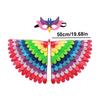 Bird Wings for Kids Gradient Color Costume Wings for Children Skin-Friendly Peafowl Costumes Colorful Wing for Halloween