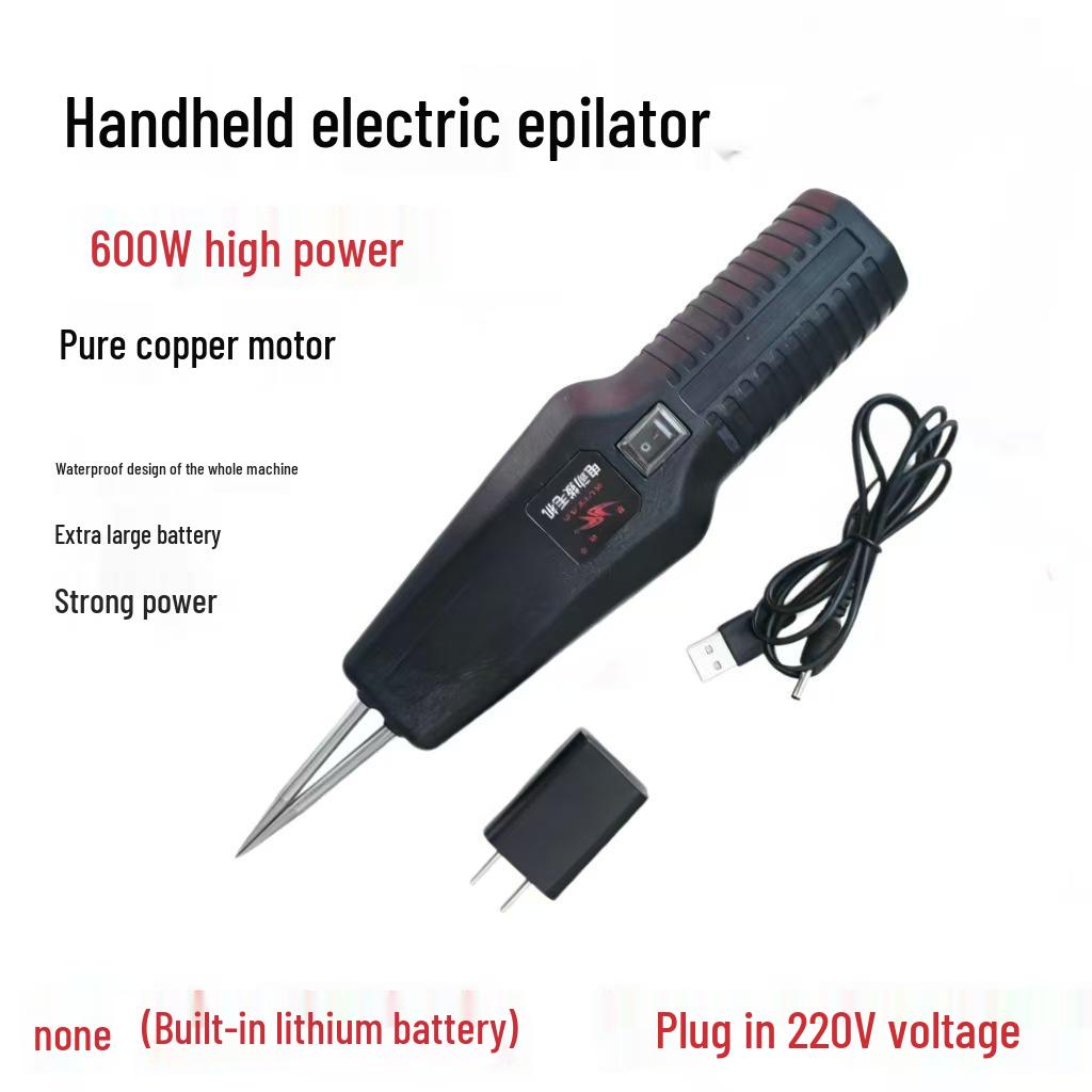 ""Elektrische Geflügelrupfmaschine""": Lithiumbatterie, Automatisch für Huhn, Ente und Gans - Europäischer Standard"