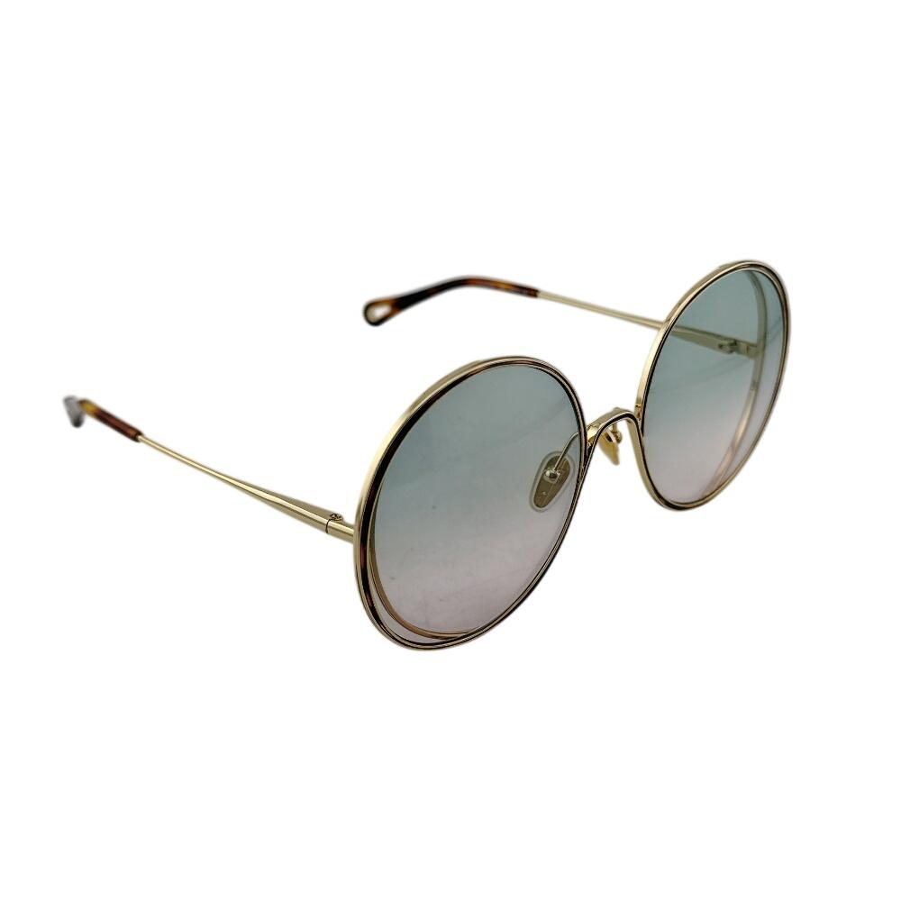 Chloe CH0037SA Round shape metal HANAH sunglasses gold metal Used