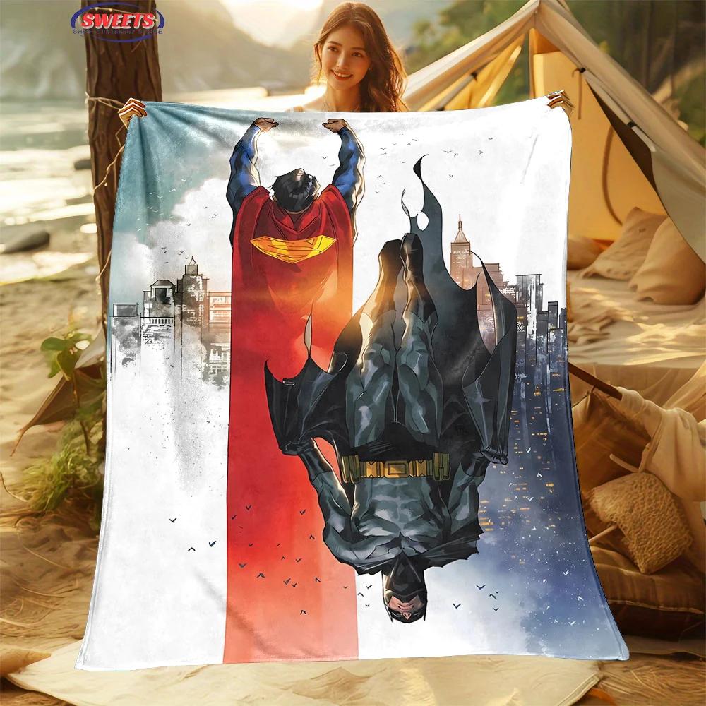Comfortable and Soft Superman Blanket, Add Beauty To The Home, All Seasons, Home Office Can Be Used, Nap Camping Flannel Blanket