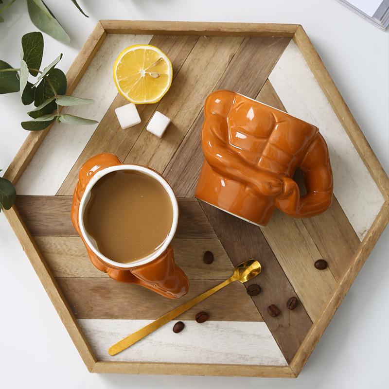 Lustige Muskelmann-Tasse - Parodie Geburtstagsgeschenk für Freund oder beste Freundin