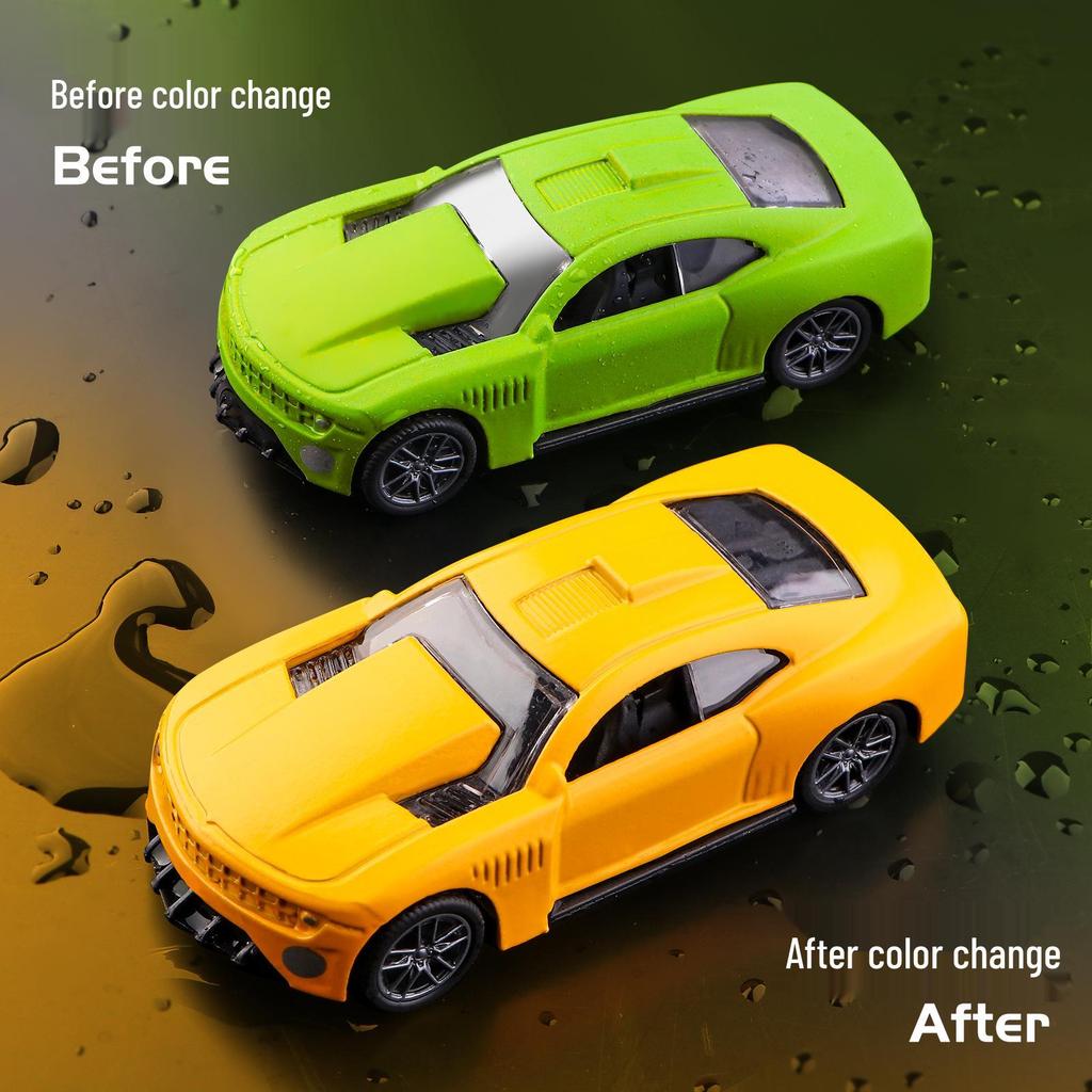 Water-Reactive Color-Changing Alloy Racing Car Model 1:60 Pull-Back Toy for Boys