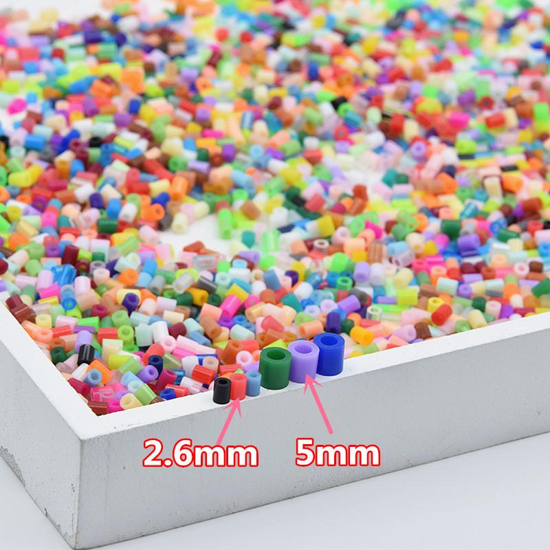 Toy Perler Kit 5Mm/2.6Mm Hama Beads 3D Puzzle Diy Toy Kids Creative Handmade Craft Toy Gift 72 Colors 39000Pcs