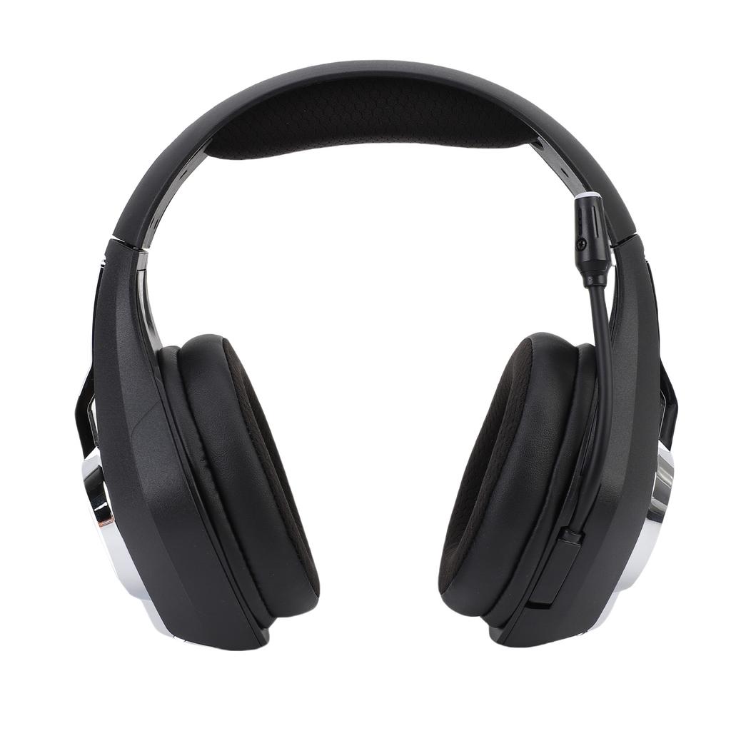 Wireless Gaming Hdset with 2.4GHz/ /Wired Modes, RGB Lighting Game Hdphones with Noise Canceling Mic, 7.1 Surround Sound, for PC, Game Console,