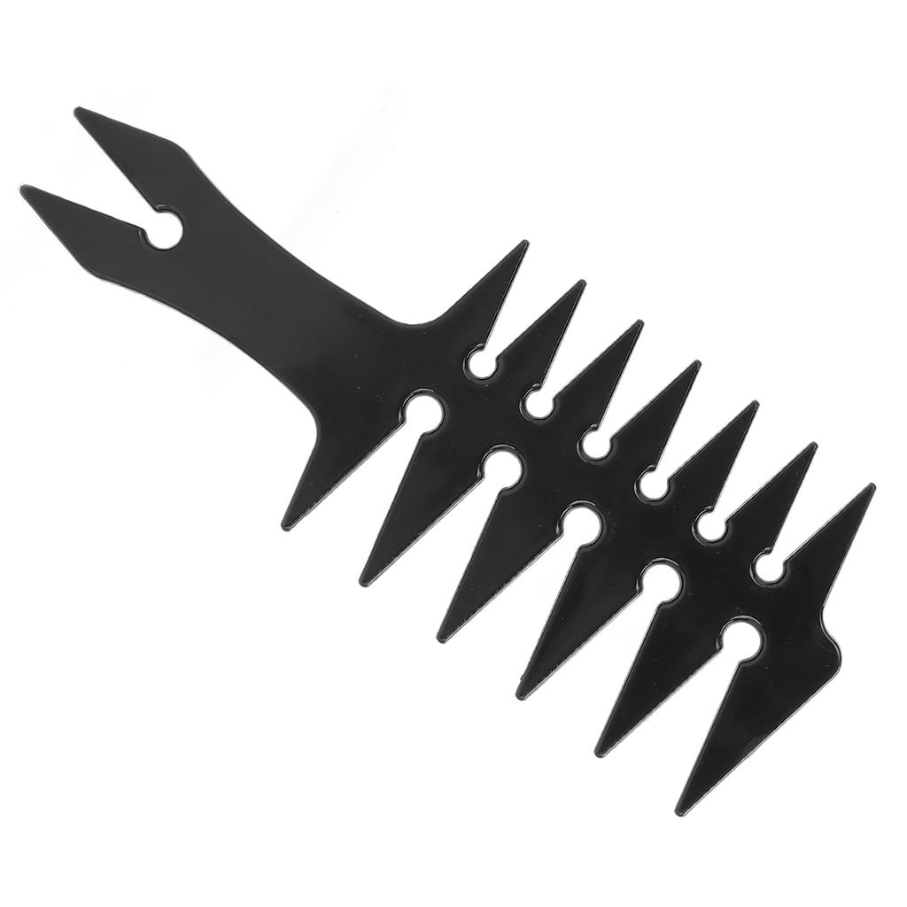 Men's Wide Tooth Hair Combs Double Sided Oil Hair Comb Retro Plastic Hair Styling CombsBlack