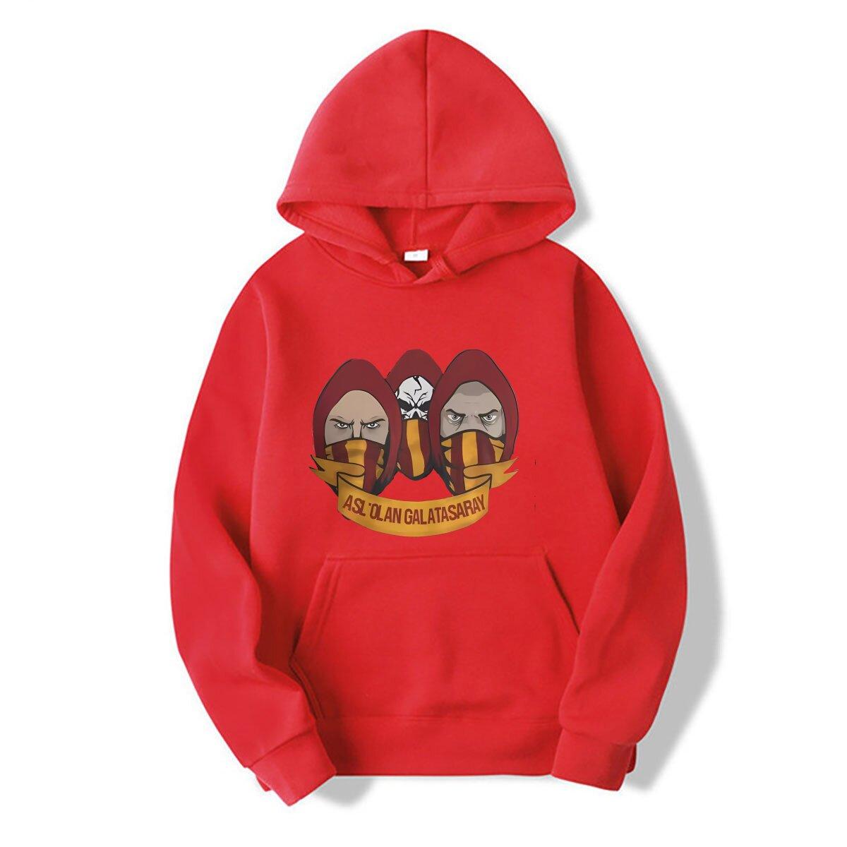 

GALATASARAY SPOR KULUBU Men s hoodies Galatasarays Funny long Sleeve Round Neck hoodies 100% Cotton L