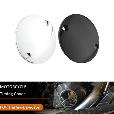 Motorcycle Domed Timer Cover 2 Hole Ignition Timing Points Cover for Harley Davidson Electra Glide Fat Boy Sportster XL 883