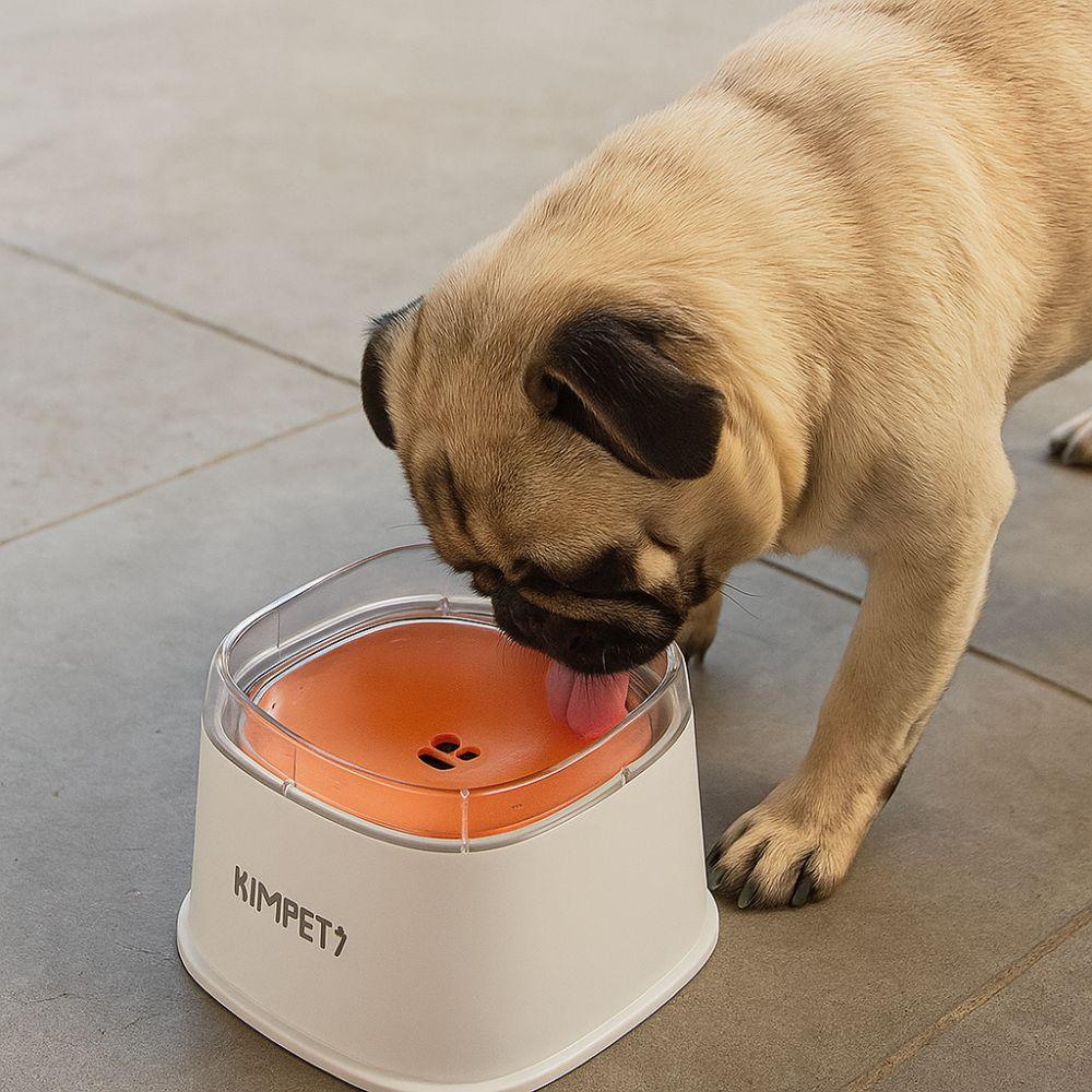 Non-Wetting Mouth Pet Floating Bowl Anti-Tip Removable Dogs Slow Drinking Bowl Spill Proof Large Capacity Pet Drinking Dispenser