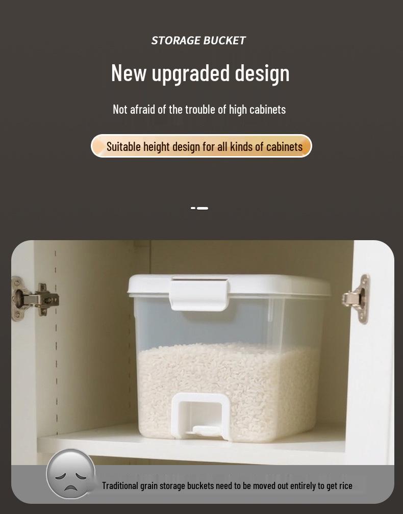 Moon Protection Airtight Rice and Flour Storage Bin