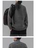 Men's Japanese Retro High-Collar Sweater - Thick & Warm Autumn/Winter Knit Pullover