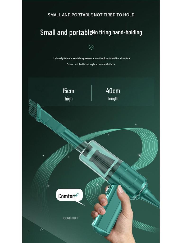 Wireless High-Power Handheld Vacuum Cleaner for Home & Car – Dual-Use with Strong Suction