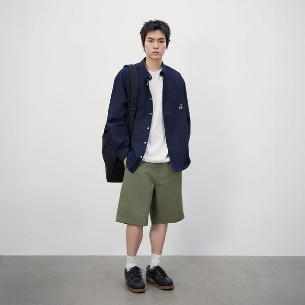 Kangol Khaki Cotton Twill Shorts 4063 SS