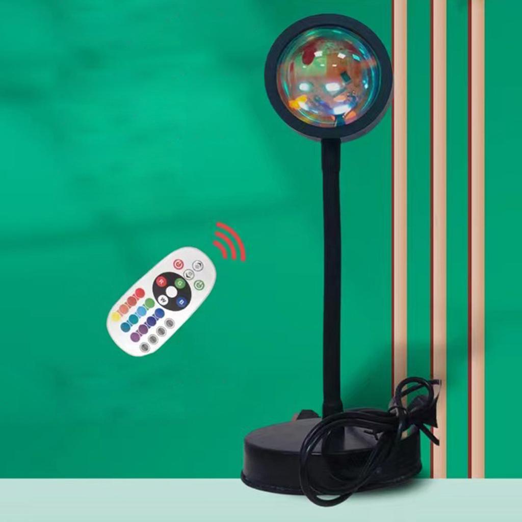 Sunset Lamp Projector Rotatable Lamp Head Sunset Projection Light Remote 16 RGB