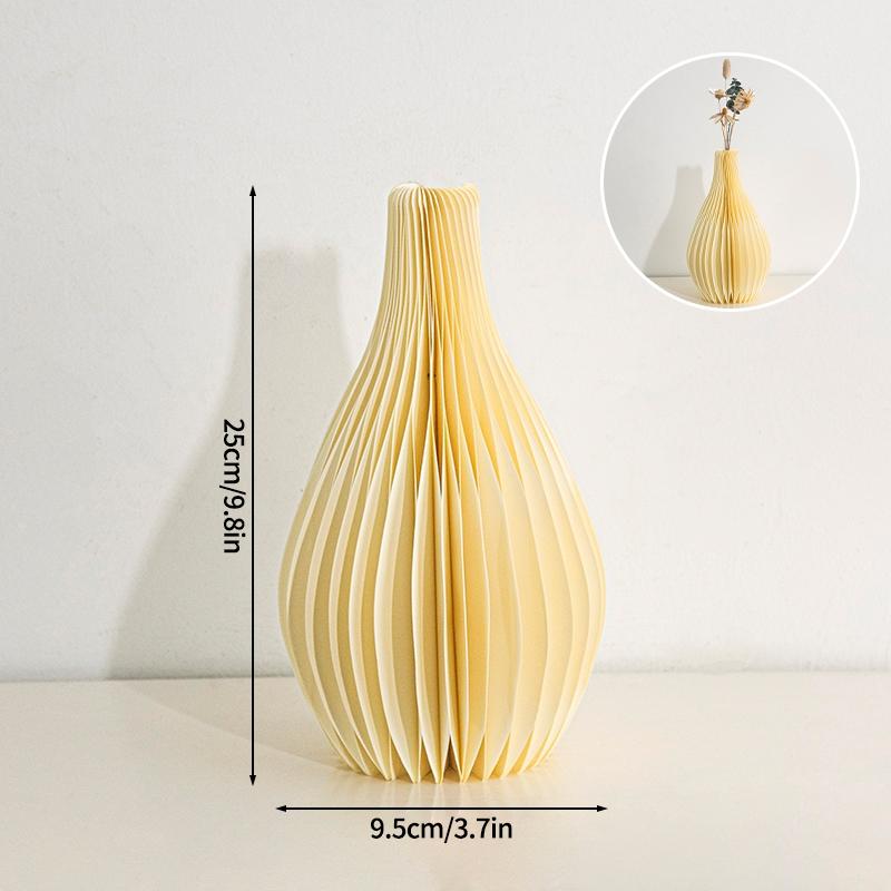 3D Paper Honeycomb Vase 2026 New Year Decoration Reusable Table Centerpieces Red Decorative Vase Wedding Christmas Party Decor