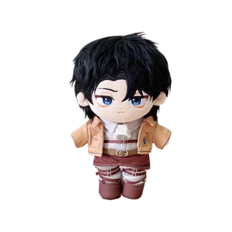 Levi Ackerman Plush Doll 20Cm Cartoon Change Clothes Soft Stuffed Pillow Attack On Titan Dolls Diy Toys Rivaille Ackerman Gifts