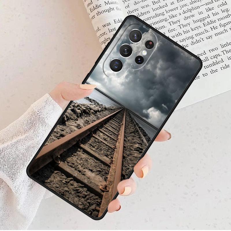 Scenic Railroad Train rail Phone Case For Samsung Galaxy S25 S23 S30 S8 S21 S20 FE S24 S22 Note 10 20 Plus lite Ultra
