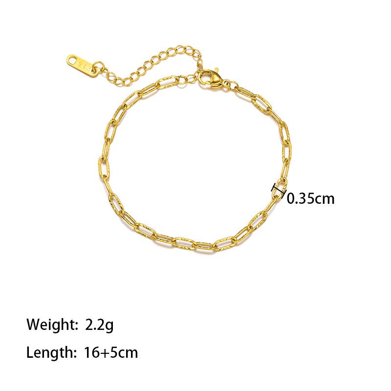 

Модный браслет из титановой стали с плоским крестом, тисненые ювелирные изделия из нержавеющей стали, не выцветают, нишевый стиль ювелирных изделий