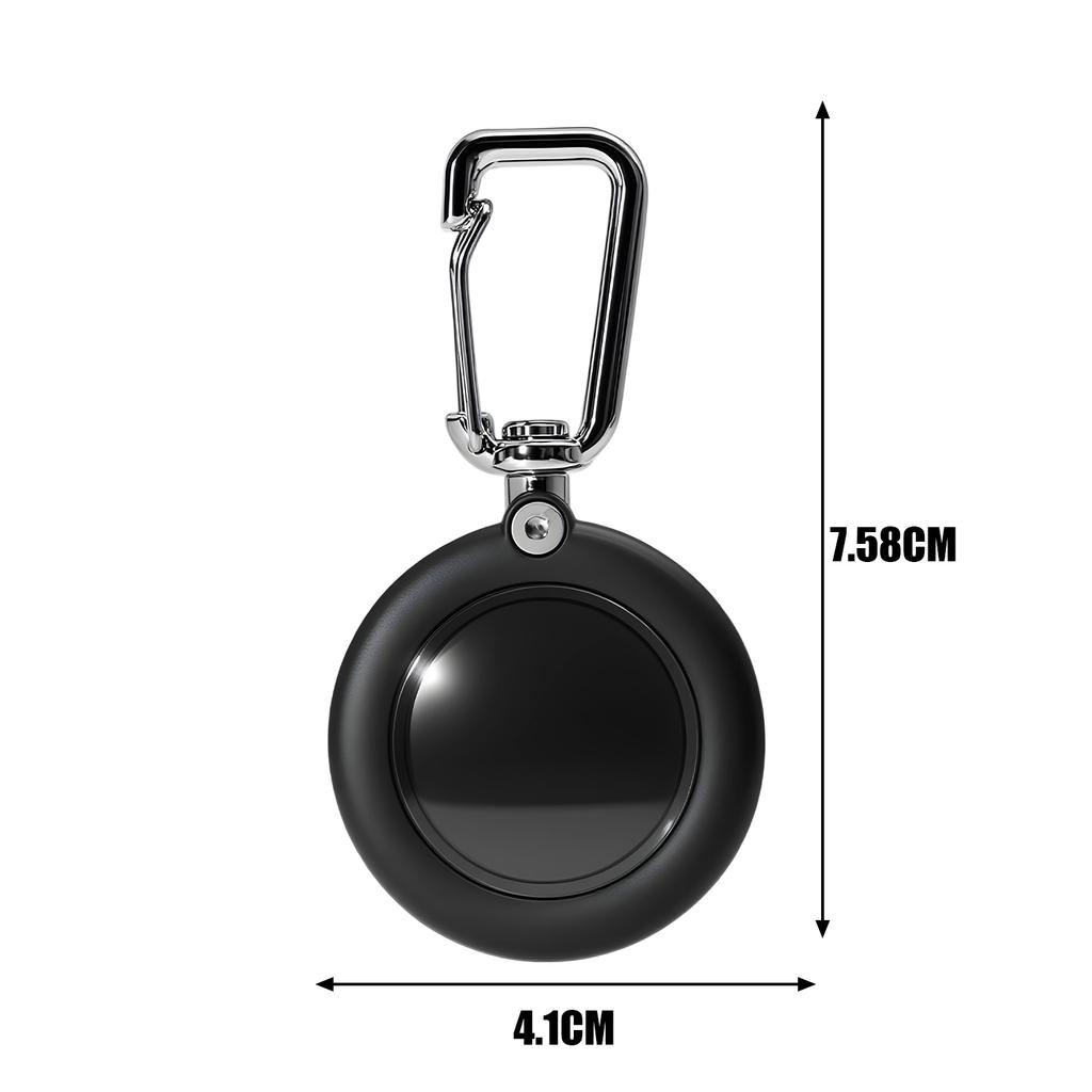 Carabiner Keychain Holder for For Apple Airtag Bluetooth Tracker Protective for Keys Bag Dog Collar Luggage Anti-Lost Clip Case