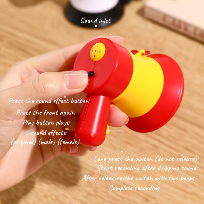Funny Talking Horn Pendant, Button Battery-Powered- for Keys, Backpacks, Gifts - Novelty Party Favors for Teens, Playful Pendant, Sound Gadget