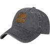 Leopard Print Wyoming Shape Washed Baseball Cap Breathable Cotton Adjustable Outdoor Dad Hat