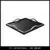 Luxury Grid Leather Tray Square Entryway Key Organizer Stainless Steel Desktop Decor Modern Home