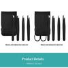 Pinzetten-Set 4 Teile Professionelles Make-up-Werkzeug Edelstahl Geeignet für Augenbrauen Ausgezeichnete Präzision für das Gesicht