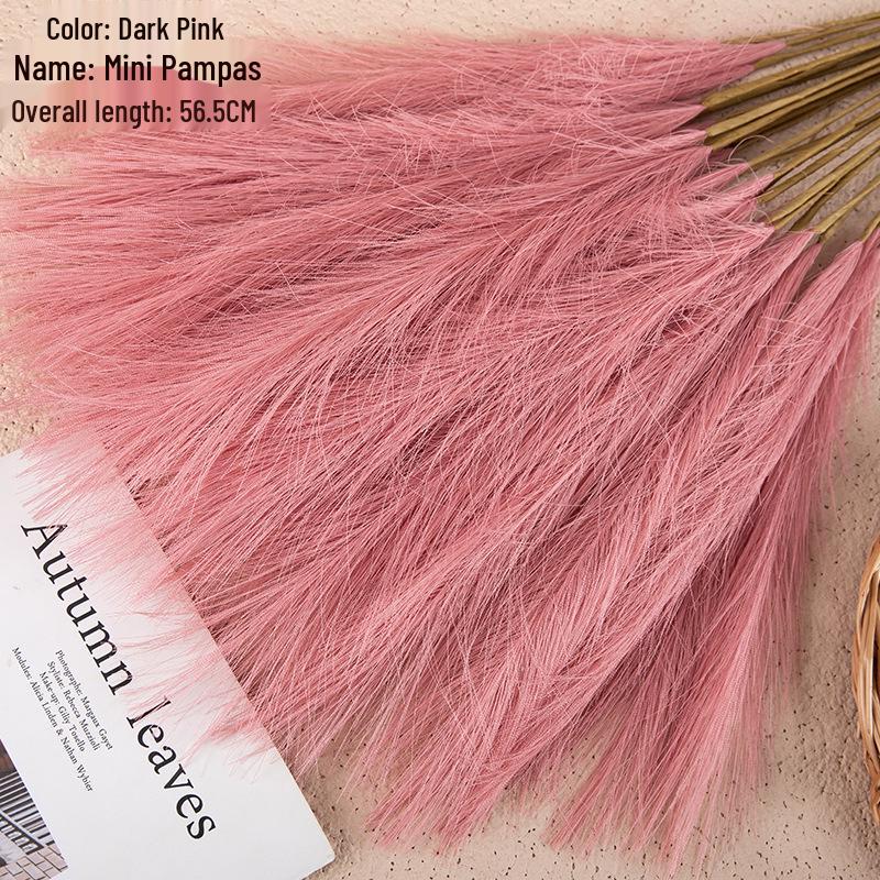 Mini Pampas Grass Wedding Artificial Flowers for Home Decor