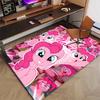 Custom My Little Pony Mat Personalized Name, Polyester Washable Indoor Entryway Rug, Gift for Christmas, Easter, Thanksgiving Day