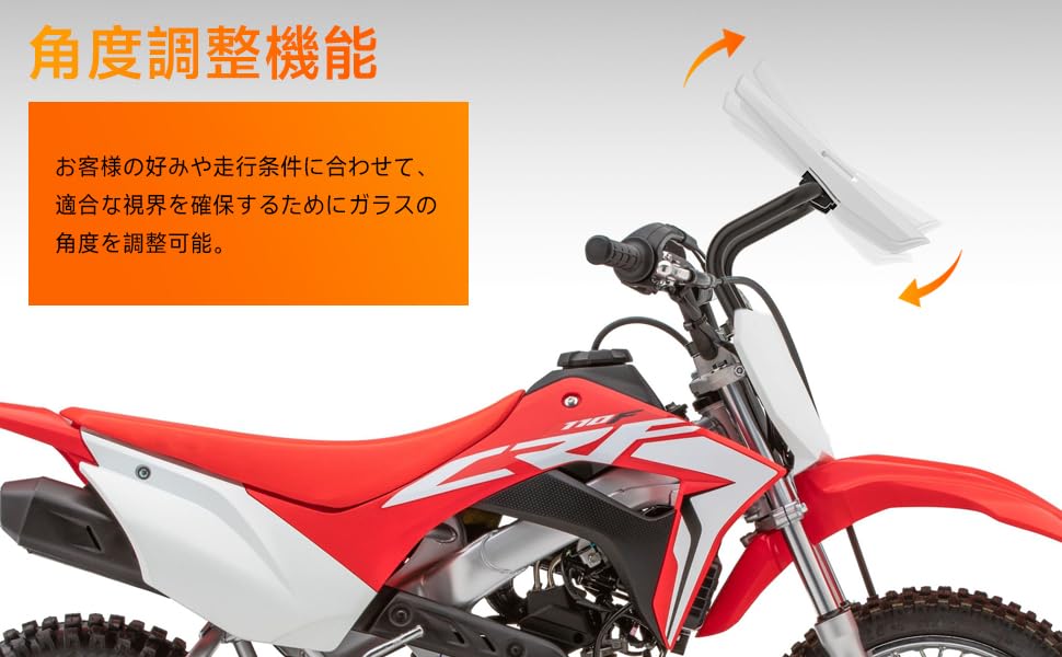 VIPIH Windshield Applicable for Honda CRF300L Motorcycle Windshield Metal Fixing Jig for CRF250L Front Shield Screen Motorcycle Windshield Windscreen