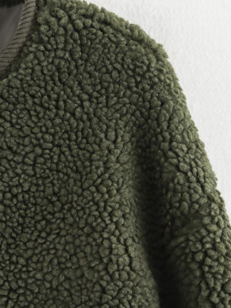 Autumn 2024 Women's Loose Leopard Print Lamb Wool Coat - European & American Fashion