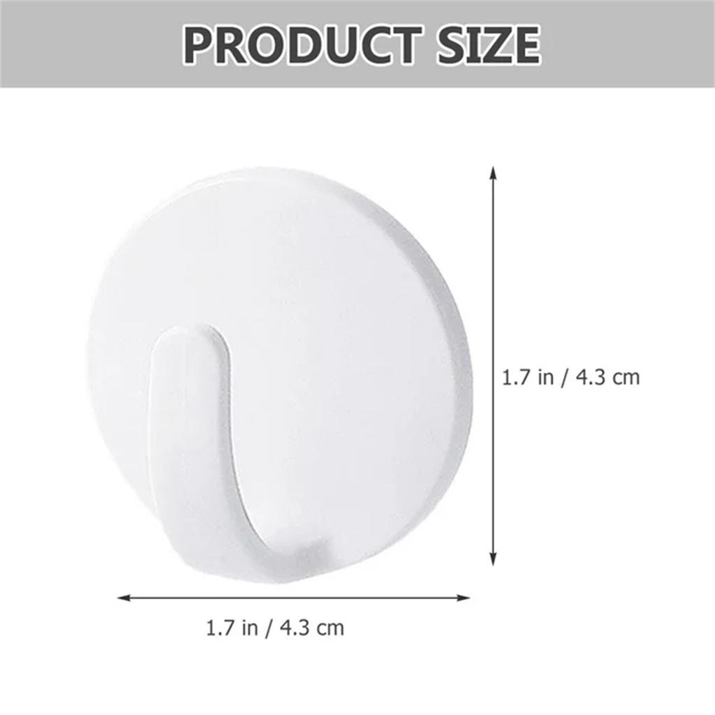 8pcs Magnetic Hook Magnet Towel Hook Punch Free Door Coat Hanger Locker Hook White Solid Simple Style Magnetic Hooks