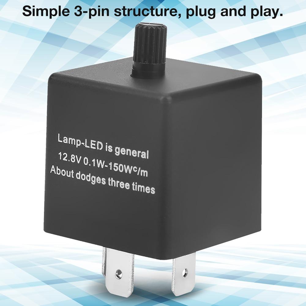 CF13 KT LED Flasher Relay 12.8 V 0.1W-150W Flash Relay Adjustable Flasher Car Blinker Systems